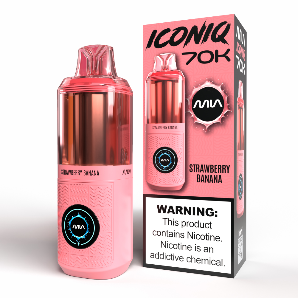 MIA IconIQ (70K)(Dispo)(20mL) - Strawberry Banana