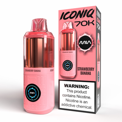 MIA IconIQ (70K)(Dispo)(20mL) - Strawberry Banana