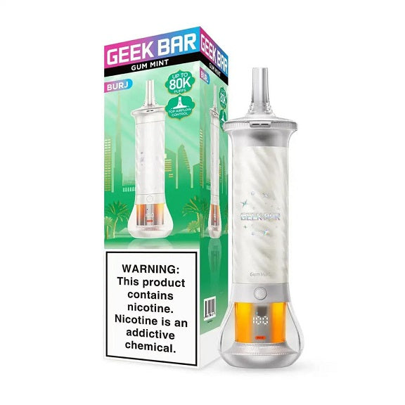 Geek Bar Burj (Dispo) (80000Puff) (25mL) - Gum Mint