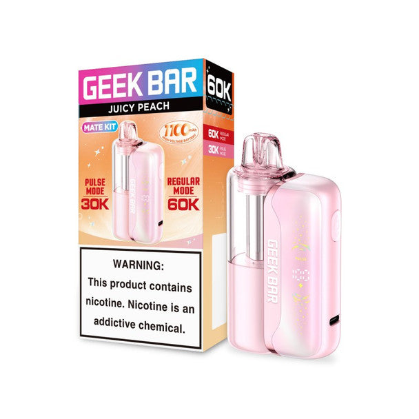 Geek Bar Mate (Dispo KIT) (60000Puff)(15mL) Dispo + Power Dock - Juicy Peach
