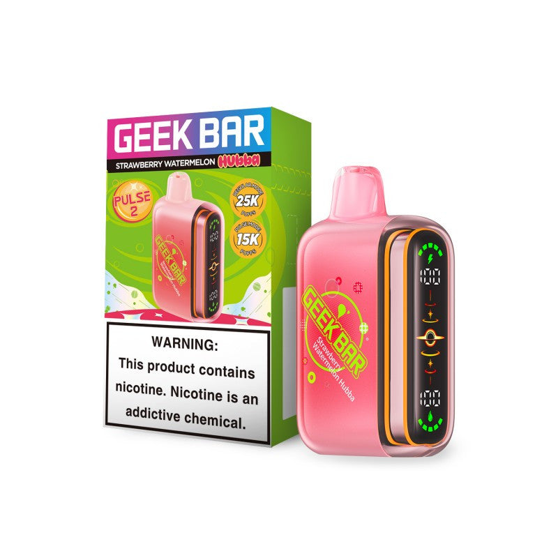 Geek Bar Pulse 2 (Dispo) (25000Puff)(16mL) Hubba Edt. - Strawberry Watermelon Hubba