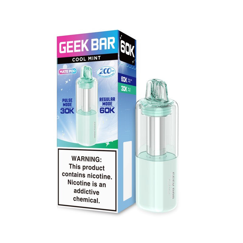 Geek Bar Mate Pod(60000Puff)(15mL) (1-Pk) - Cool Mint