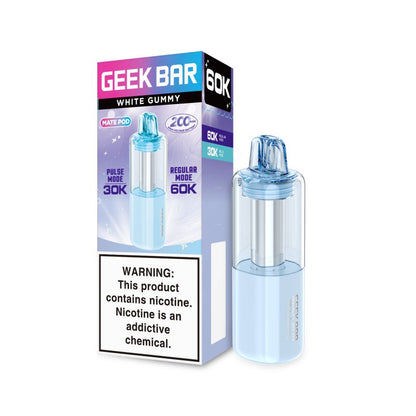 Geek Bar Mate Pod(60000Puff)(15mL) (1-Pk) - White Gummy