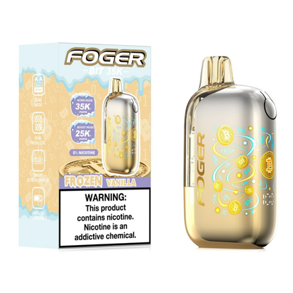Foger Bit Disposable Frozen Vanilla with packaging