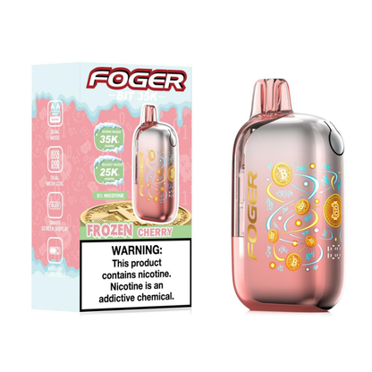 Foger Bit Disposable Frozen Cherry with packaging