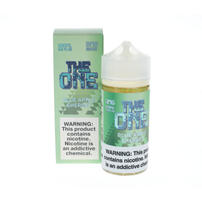 The One E-Liquid Series 100mL (Freebase)-Blue Apple Sherbert