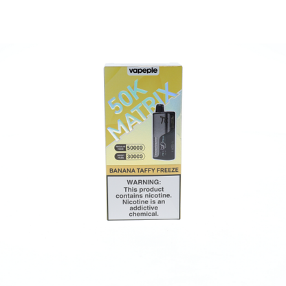 Vapepie Matrix (Dispo)(50000Puff)(25mL) - Banana Taffy Freeze