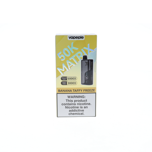 Vapepie Matrix (Dispo)(50000Puff)(25mL) - Banana Taffy Freeze