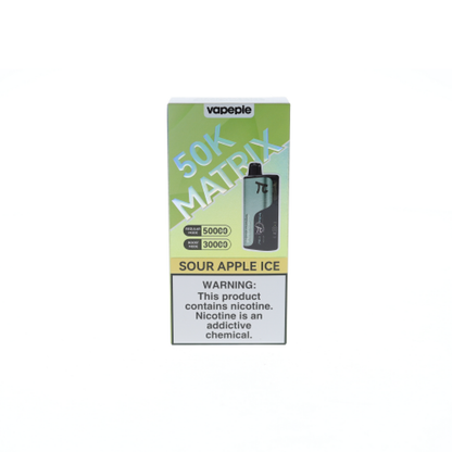 Vapepie Matrix (Dispo)(50000Puff)(25mL) - Sour Apple Ice
