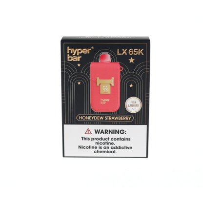 Hyper Bar LX65K (Dispo)(65000Puff)(25mL)-Honeydew Strawberry