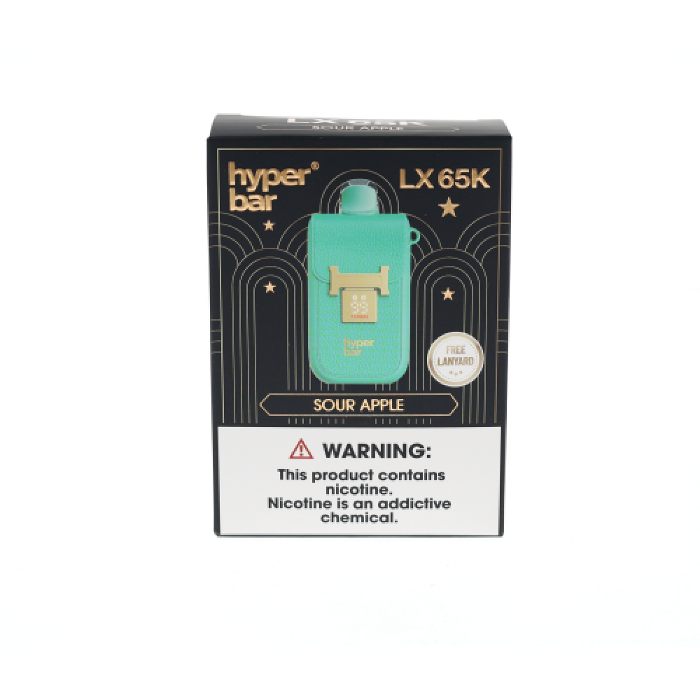Hyper Bar LX65K (Dispo)(65000Puff)(25mL)-Sour Apple

