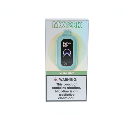 Hyper Bar MX120K (Dispo)(120,000Puff)(40mL)-Miami Mint