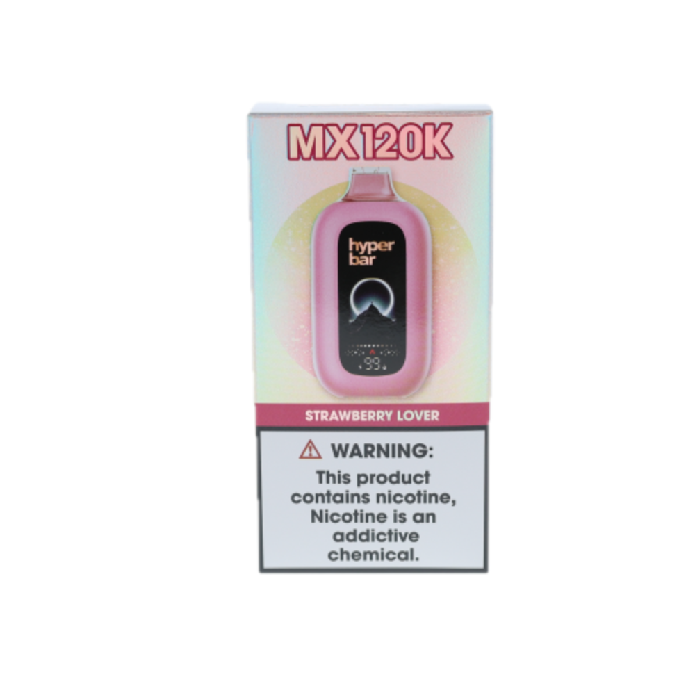 Hyper Bar MX120K (Dispo)(120,000Puff)(40mL)-Strawberry Love

