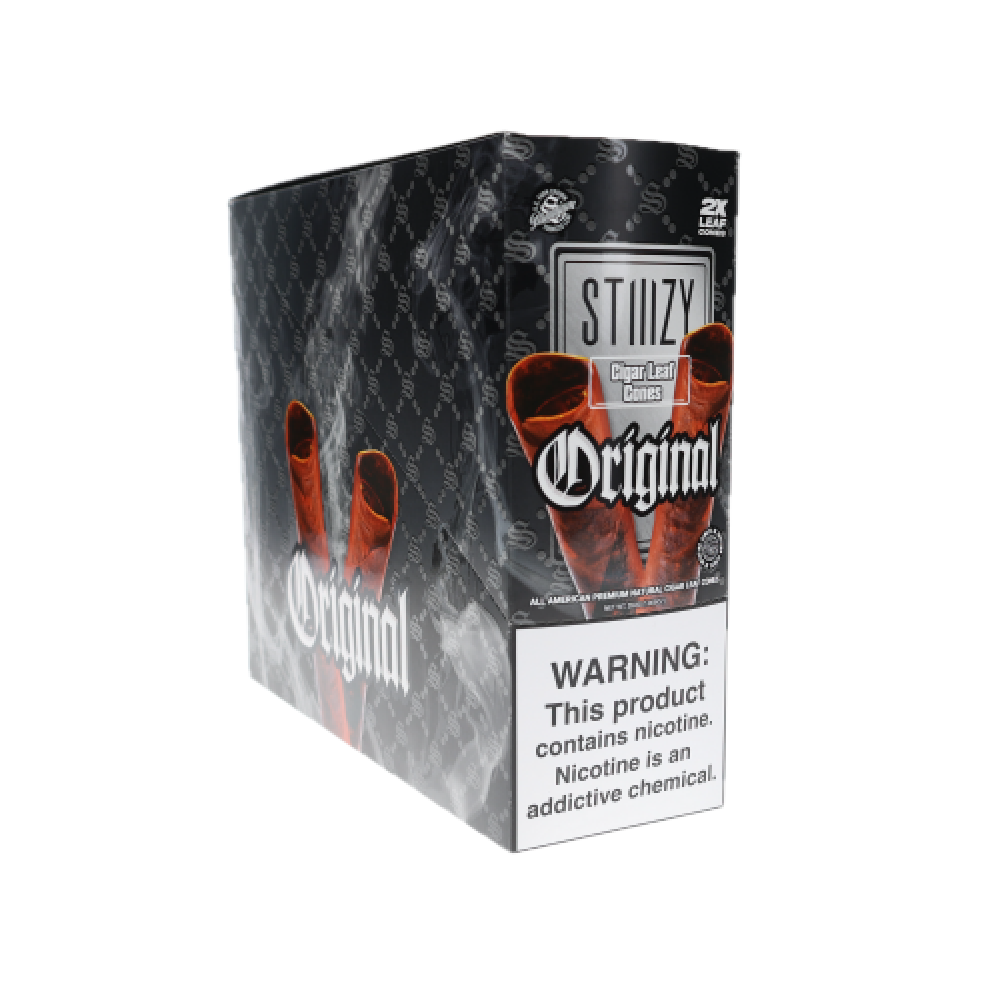 STIIIZY (DSPLY 15pc)(Cones)(2-Pack) Cigar Leaf Cones - Original