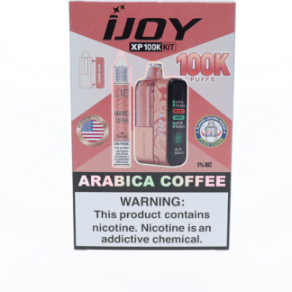 iJoy XP100K (Dispo) (100,000Puff)(18mL) + 15mL (LIQ Salt)-Arabica Coffee
