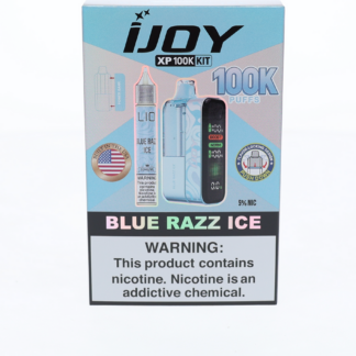 iJoy XP100K (Dispo) (100,000Puff)(18mL) + 15mL (LIQ Salt)-Blue Razz Ice
