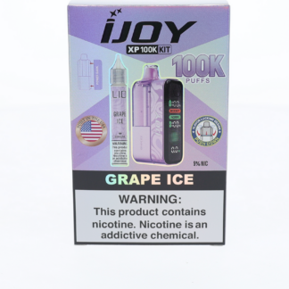 iJoy XP100K (Dispo) (100,000Puff)(18mL) + 15mL (LIQ Salt)-Grape Ice
