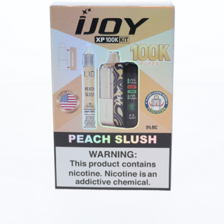 iJoy XP100K (Dispo) (100,000Puff)(18mL) + 15mL (LIQ Salt)-Peach Slush
