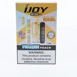 iJoy XP100K (Dispo) (100,000Puff)(18mL) + 15mL (LIQ Salt)-Frozen Peach
