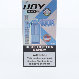 iJoy XP100K Pod (Dispo only) (100,000Puff)(18mL) + 15mL (LIQ Salt)-Blue Cotton Candy


