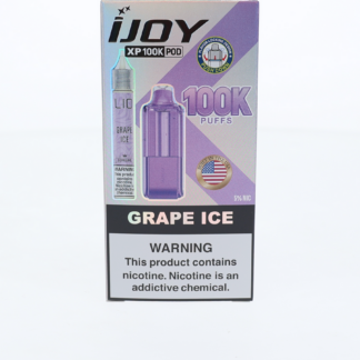 iJoy XP100K Pod (Dispo only) (100,000Puff)(18mL) + 15mL (LIQ Salt)-Grape Ice

