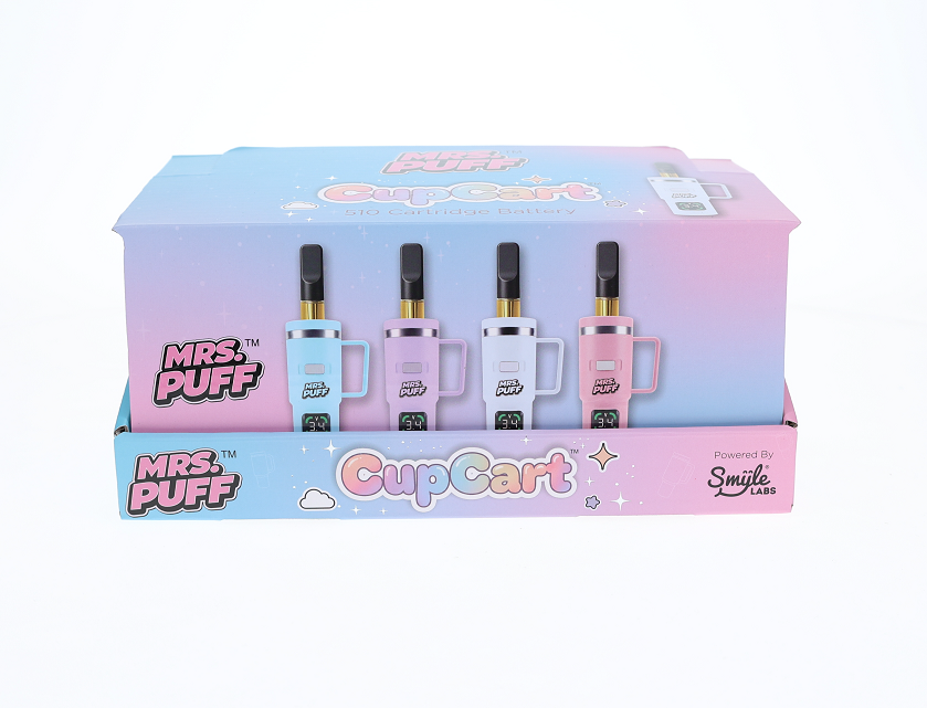 Smyle (510BATT) Mrs. Puff Cup Cart - Assorted