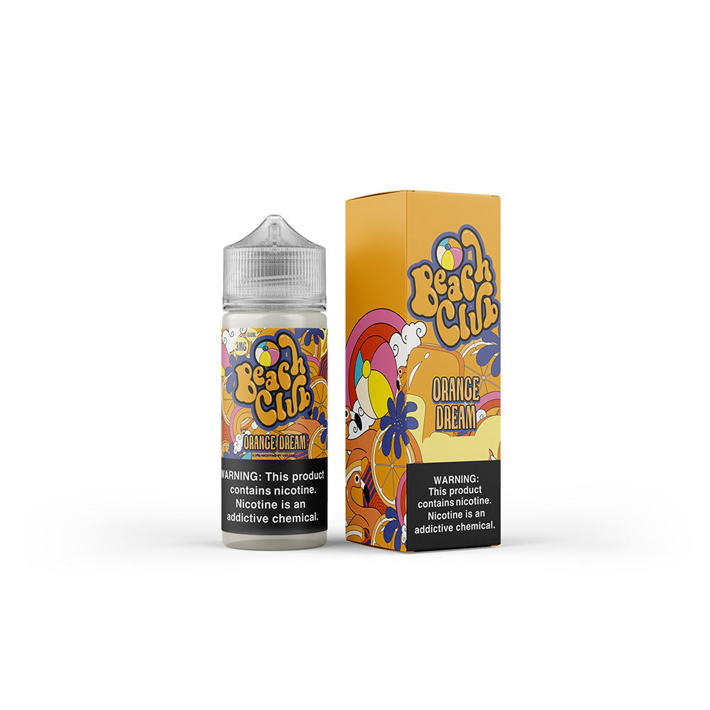 Beach Club E-Liquid 100mL (Freebase) | Orange Dream with Packaging