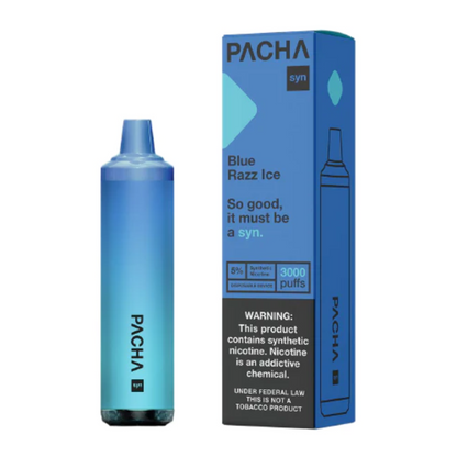 Pachamama TFN Disposable 3000 Puffs 8mL 50mg | MOQ 10 | Blue Razz Ice with Packaging