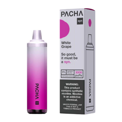 Pachamama TFN Disposable 3000 Puffs 8mL 50mg | MOQ 10 | White Grape with Packaging