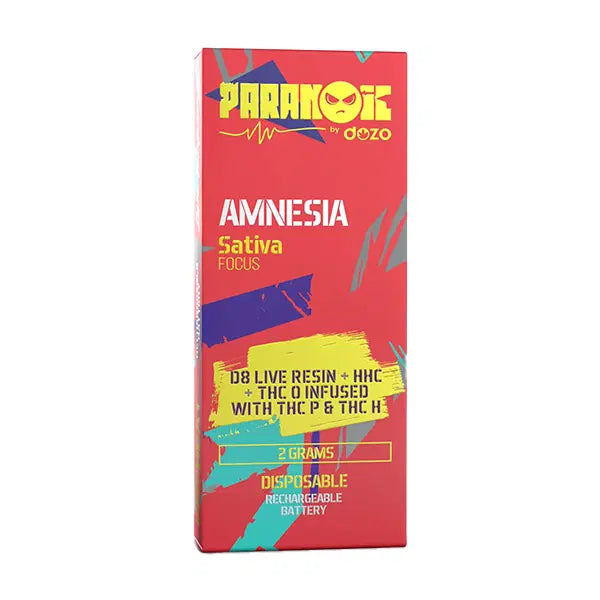 Paranoic – D8 Live Resin + HHC + THCO + THCP + THCH Disposable | 2g