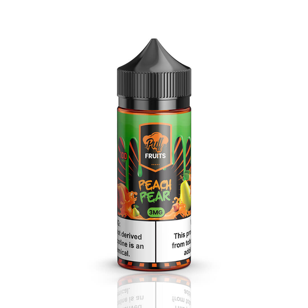 Puff Fruits & Fruit ICE Series E-Liquid 100mL (Freebase) - Peach Pear