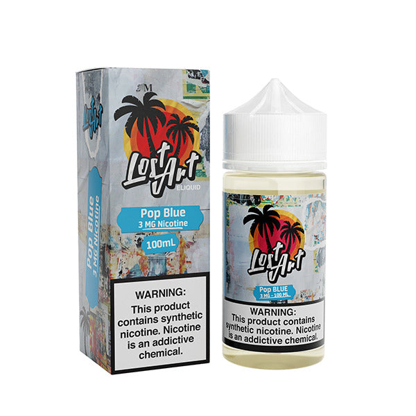 Lost Art TFN Series E-Liquid 100mL (Freebase) | Pop Blue with Packaging