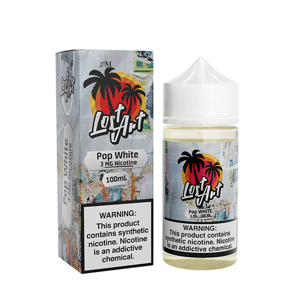 Lost Art TFN Series E-Liquid 100mL (Freebase) | Pop White with Packaging