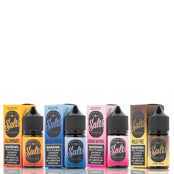 Propaganda Salt Series E-Liquid 30mL (Salt Nic) | Group Photo