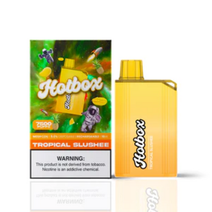 Puff HotBox Disposable | 7500 puffs | 16mL | MOQ 10pc | Tropical Slushee with Packaging