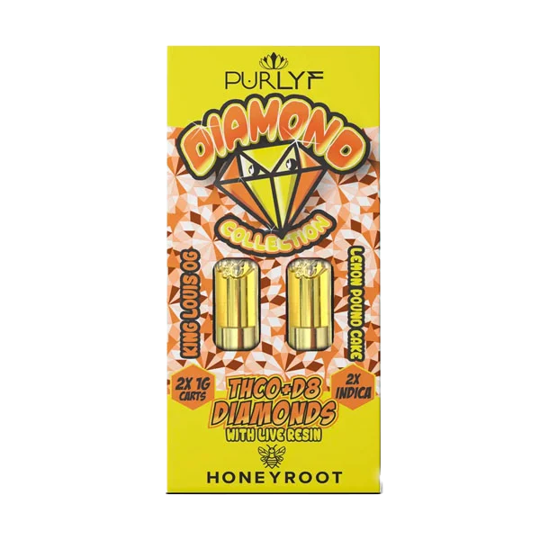 Purlyf – Honeyroot THCO Diamonds Cartridge | (2x) 1-Gram