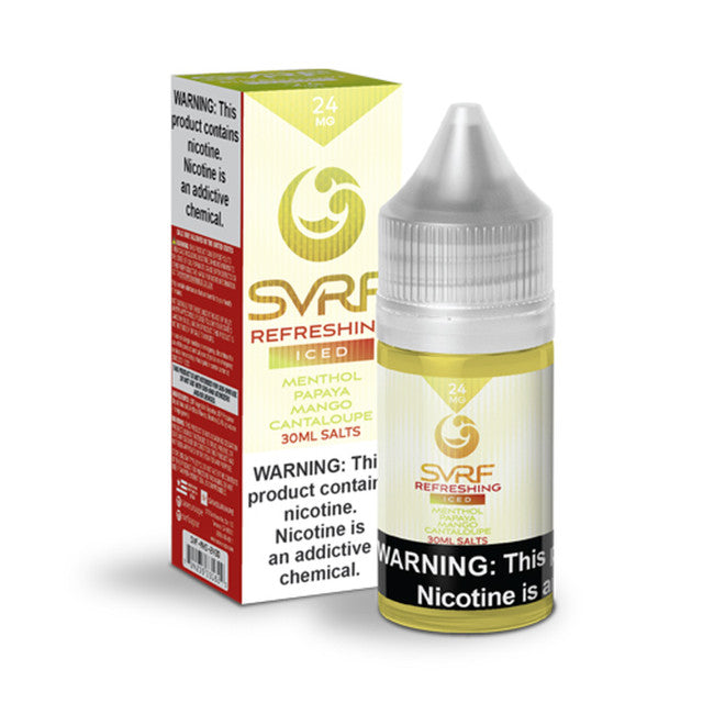 SVRF Salt Series E-Liquid 30mL (Salt Nic) | Refreshing Iced with packaging