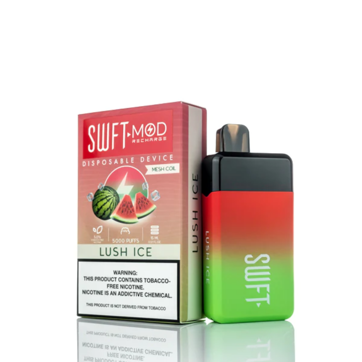 SWFT Mod Disposable 5000 Puffs 15mL 50mg | MOQ 10 | Lush Ice with Packaging