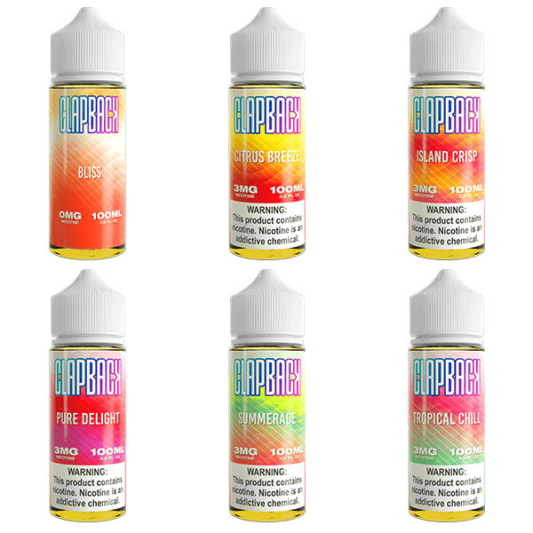 Saveurvape ClapBack TFN Series E-Liquid 100mL (Freebase) | Group Photo