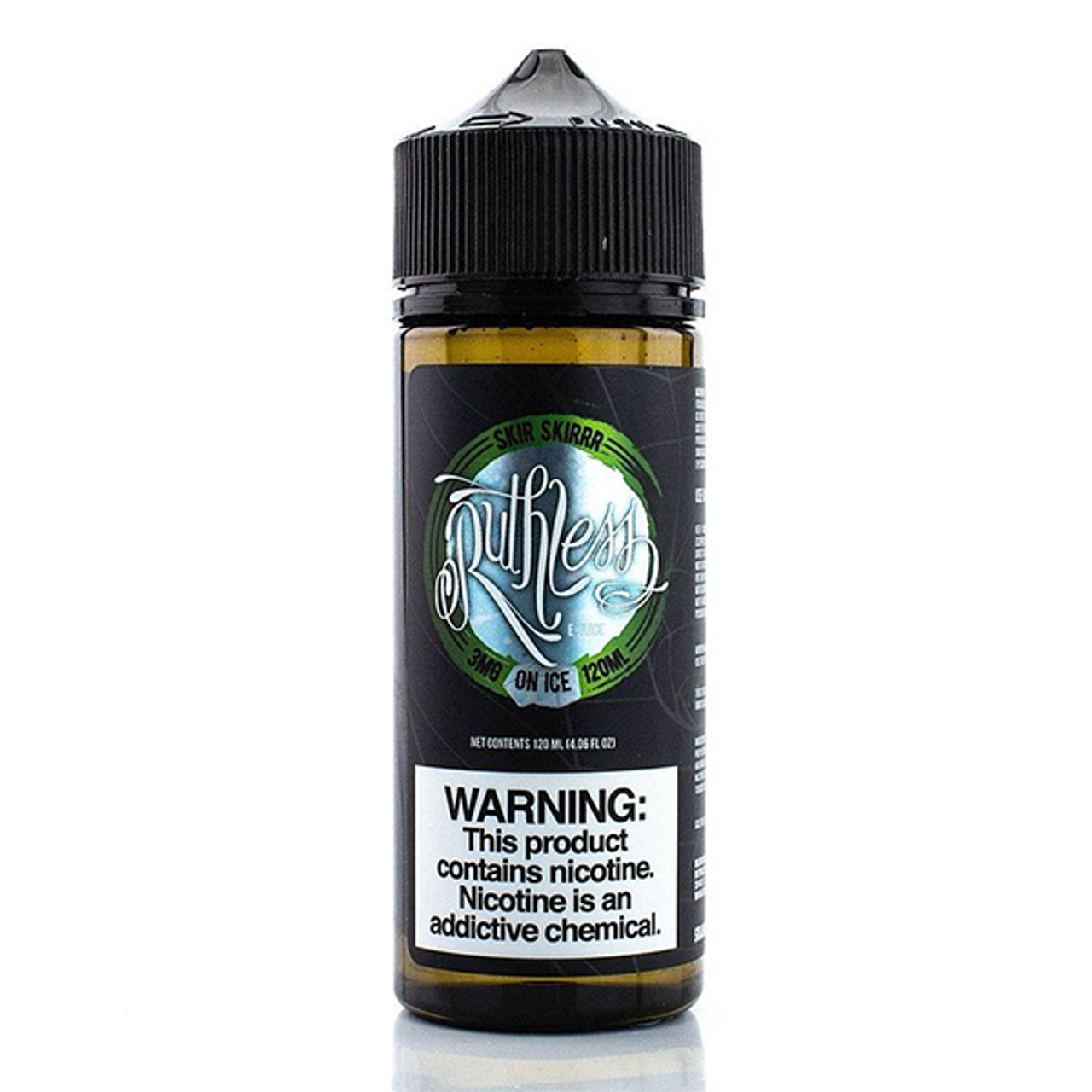 Ruthless Series E-Liquid 120mL (Freebase) Skirr Skirrr on Ice