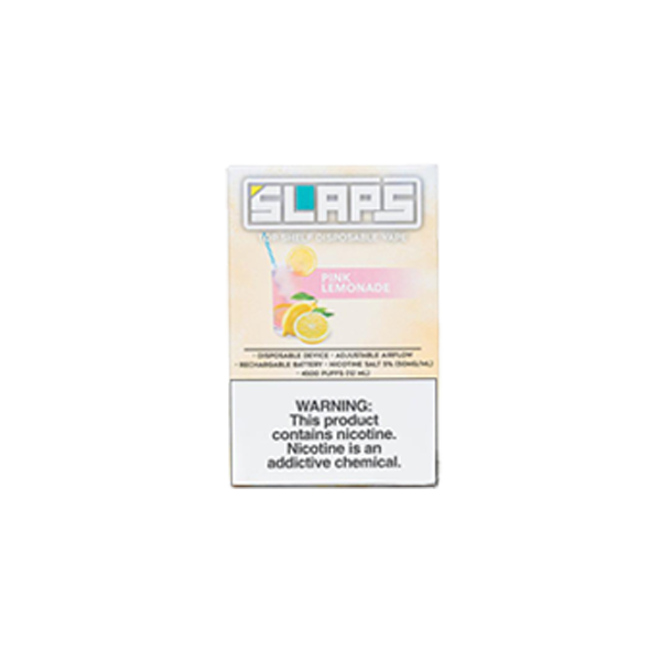 Slaps Disposable 4500 Puffs 12mL 50mg | MOQ 10 | Pink Lemonade with Packaging