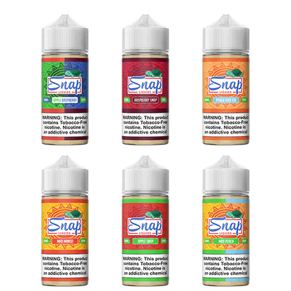 Snap Liquids Series E-Liquid 100mL (Freebase) | Group Photo