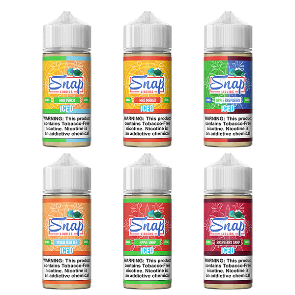 Snap Liquids Series E-Liquid 100mL (Freebase) | Group Photo