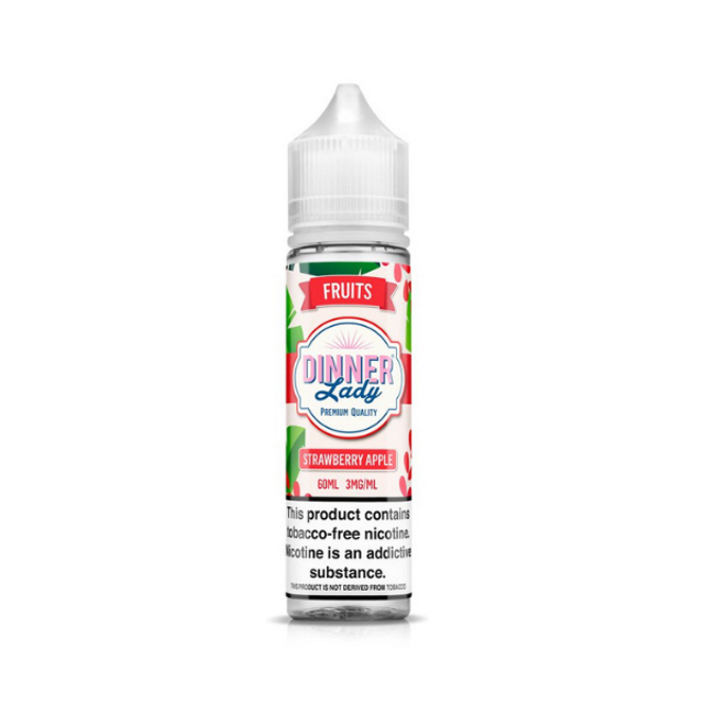 Dinner Lady TFN Series E-Liquid 60mL (Freebase) Strawberry apple