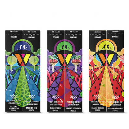 Sugar Extrax – Sugar X Wonderbrett | 3500 Puffs Disposable | THC-V + THC-B + D8 + D10 | (2-Pack)