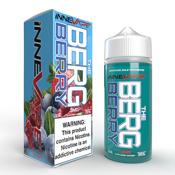 Innevape TFN Series E-Liquid | 100mL | 3mg | (Freebase) | The Berg Berry with packaging