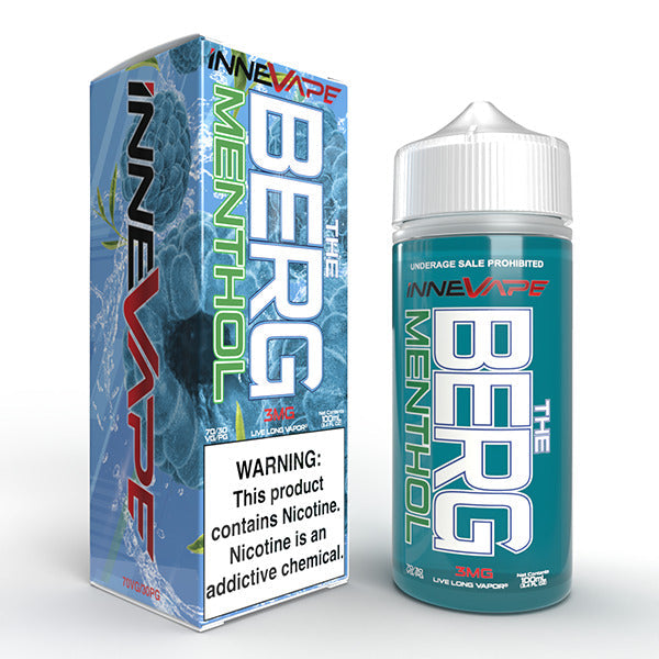 Innevape TFN Series E-Liquid 100mL (Freebase) The Berg Menthol with packaging