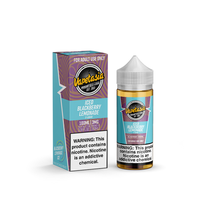 Vapetasia Series E-Liquid (Freebase) | 100mL | 3mg | Iced Blackberry Lemonade with packaging