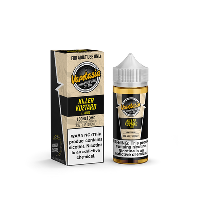 Vapetasia Series E-Liquid (Freebase) | 100mL | 3mg | Killer Kustard with packaging