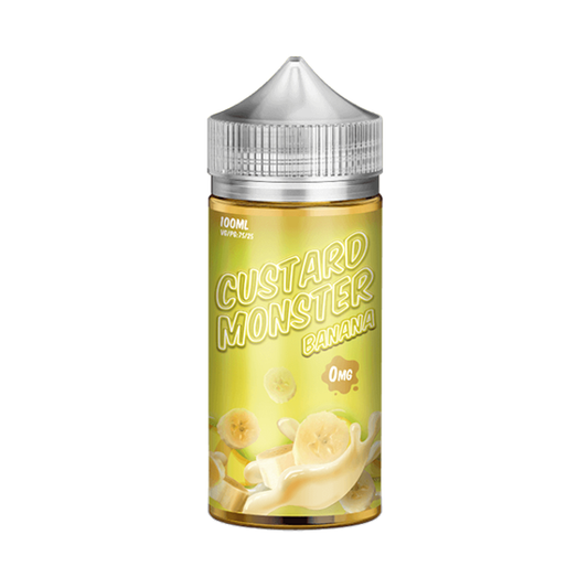 Jam Monster Custard & Custard Swirl Series E-Liquid 100mL (Freebase) - Banana